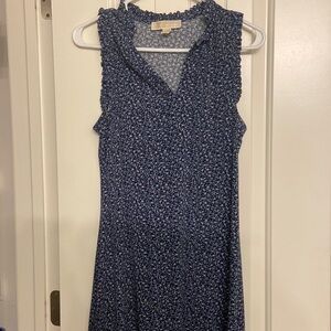 Navy blue floral dress || Michael Kors size Xs